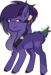 Size: 1819x2643 | Tagged: safe, artist:thecommandermiky, imported from derpibooru, oc, oc only, oc:miky command, deer, deer pony, original species, pony, accessory, deer oc, horn, horn jewelry, jewelry, looking away, non-pony oc, remake, simple background, smiling, transparent background