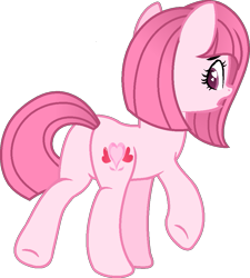 Size: 837x930 | Tagged: safe, artist:tanahgrogot, imported from derpibooru, oc, oc only, oc:annisa trihapsari, earth pony, pony, annibutt, base used, butt, earth pony oc, heart, looking at you, looking back, looking back at you, open mouth, plot, simple background, solo, transparent background