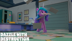 Size: 2000x1125 | Tagged: safe, edit, edited screencap, editor:quoterific, imported from derpibooru, screencap, izzy moonbow, g5, growing pains, my little pony: make your mark, my little pony: make your mark chapter 2, solo