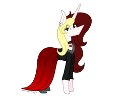 Size: 2119x1701 | Tagged: safe, artist:darbypop1, imported from derpibooru, oc, oc only, oc:destiny blood, pony, unicorn, clothes, dress, female, mare, simple background, solo, transparent background