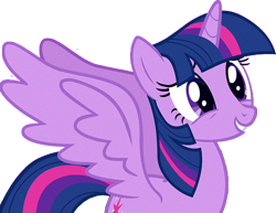 Size: 1474x1138 | Tagged: safe, color edit, edit, edited screencap, editor:incredibubbleirishguy, imported from derpibooru, screencap, twilight sparkle, alicorn, pony, magical mystery cure, background removed, beautiful, colored, happy, lighting, lighting edit, simple background, smiling, solo, spread wings, touched, transparent background, twilight sparkle (alicorn), wings