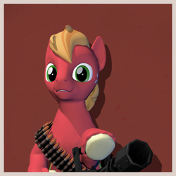 Size: 2260x2260 | Tagged: safe, artist:xafilah, imported from derpibooru, big macintosh, earth pony, pony, 3d, solo, team fortress 2
