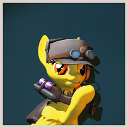 Size: 2260x2260 | Tagged: safe, artist:xafilah, imported from derpibooru, spitfire, pegasus, pony, 3d, solo, team fortress 2