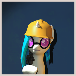 Size: 2260x2258 | Tagged: safe, artist:xafilah, imported from derpibooru, dj pon-3, vinyl scratch, pony, unicorn, 3d, solo, team fortress 2