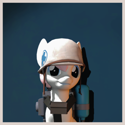 Size: 2260x2257 | Tagged: safe, artist:xafilah, imported from derpibooru, nurse redheart, earth pony, pony, 3d, solo, team fortress 2