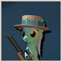 Size: 2260x2260 | Tagged: safe, artist:xafilah, imported from derpibooru, lyra heartstrings, pony, unicorn, 3d, solo, team fortress 2