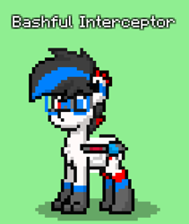 Size: 708x840 | Tagged: safe, imported from derpibooru, oc, oc only, oc:bashful interceptor, cat, cat pony, hybrid, original species, plane pony, pony, pony town, cat paws, glasses, green background, heterochromia, male, name tag, no tail, plane, simple background, solo, stallion