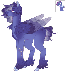 Size: 2549x2779 | Tagged: safe, artist:sleepy-nova, imported from derpibooru, oc, oc:nightcloud, pegasus, pony, colored wings, male, multicolored wings, quadrupedal, simple background, solo, stallion, transparent background, wings