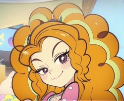 Size: 800x657 | Tagged: safe, imported from derpibooru, adagio dazzle, human, equestria girls, ai content, ai generated, female, looking at you, prompter:picazodet, scene interpretation, smiling, solo