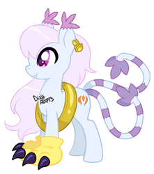 Size: 1765x2000 | Tagged: safe, artist:dixieadopts, imported from derpibooru, gatomon, pony, digimon, female, gatomon x, ponified, simple background, solo, transparent background