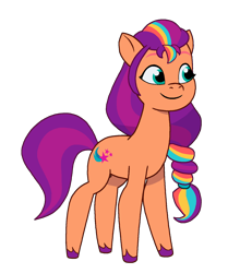 Size: 1398x1586 | Tagged: safe, artist:ben81398, imported from derpibooru, sunny starscout, earth pony, pony, spoiler:g5, female, g5, mane stripe sunny, mare, my little pony: tell your tale, simple background, solo, transparent background