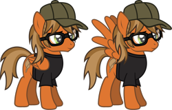 Size: 2036x1300 | Tagged: safe, artist:lightningbolt, derpibooru exclusive, imported from derpibooru, pegasus, pony, .svg available, cap, clothes, fall out boy, folded wings, glasses, hat, male, patrick stump, ponified, quadrupedal, shirt, simple background, solo, spread wings, stallion, standing, svg, t-shirt, transparent background, vector, wings