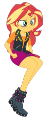 Size: 1900x4893 | Tagged: safe, artist:gmaplay, imported from derpibooru, sunset shimmer, human, equestria girls, equestria girls series, holidays unwrapped, spoiler:eqg series (season 2), bags under eyes, blizzard or bust, cropped, cute, sad, shimmerbetes, simple background, sitting, solo, tired, transparent background