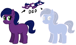 Size: 2500x1500 | Tagged: safe, artist:a0iisa, oc, oc only, oc:agate, crystal pony, ghost, undead, fanfic:agate's vigil, dead, family guy death pose, fanfic art, female, filly, spirit