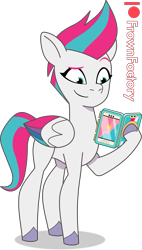 Size: 1589x2795 | Tagged: safe, artist:frownfactory, imported from derpibooru, zipp storm, pegasus, pony, spoiler:g5, spoiler:my little pony: tell your tale, spoiler:tyts01e48, cellphone, female, foldable phone, g5, mare, my little pony: tell your tale, phone, show accurate, simple background, smartphone, solo, the hunt for eggmund bunny, transparent background, vector, wings