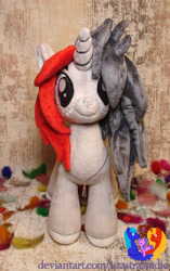 Size: 1757x2791 | Tagged: safe, artist:1stastrastudio, imported from derpibooru, oc, oc:penny inkwell, pony, unicorn, female, irl, mare, photo, plushie, solo