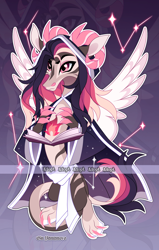 Size: 2922x4592 | Tagged: safe, artist:gkolae, imported from derpibooru, oc, oc only, draconequus, claws, clothes, constellation, draconequus oc, horns, zoom layer