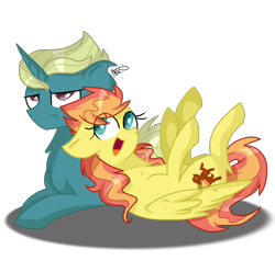 Size: 1650x1634 | Tagged: safe, artist:gallantserver, imported from derpibooru, oc, oc:firebird, pegasus, pony, female, magical lesbian spawn, mare, offspring, parent:fluttershy, parent:spitfire, parent:zephyr breeze, parents:spitshy, simple background, transparent background, unamused