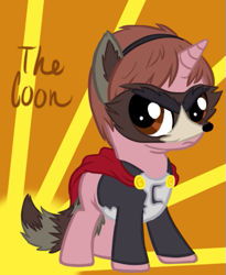 Size: 411x502 | Tagged: safe, artist:fire-girl872, imported from derpibooru, pony, unicorn, 2014, abstract background, chubby, eric cartman, frown, looking at you, ponified, solo, south park, the coon