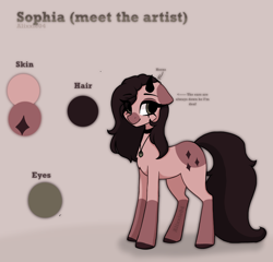 Size: 1950x1870 | Tagged: safe, artist:_alixxie_, imported from derpibooru, oc, oc:sophia, earth pony, pony, female, floppy ears, horns, mare, reference sheet, simple background, solo, transparent background