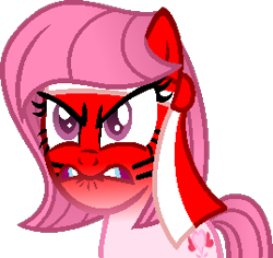 Size: 269x254 | Tagged: safe, imported from ponybooru, oc, oc:annisa trihapsari, earth pony, pony, angry, digital art, female, poland, tail