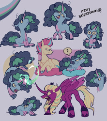 Size: 2300x2600 | Tagged: safe, artist:disaterror, imported from derpibooru, opaline arcana, zipp storm, alicorn, pegasus, pony, unicorn, abuse, coat markings, cowering, crying, cute, female, g5, magic, magic aura, mare, messy mane, misty brightdawn, misty can't catch a break, misty deserves better, mistybetes, mistybuse, opabitch, socks (coat markings), unshorn fetlocks, yelling