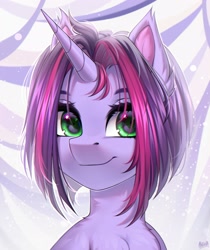 Size: 1932x2300 | Tagged: safe, artist:hakaina, imported from derpibooru, oc, oc only, pony, unicorn, ear fluff, solo