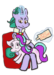 Size: 1080x1520 | Tagged: safe, imported from derpibooru, firelight, starlight glimmer, unicorn, angry, father and child, father and daughter, female, male, over the knee, paddle, png, punishment, simple background, spank mark, spanking, traditional art, transparent background