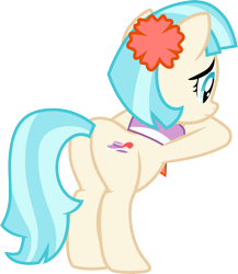 Size: 3000x3456 | Tagged: safe, artist:cloudy glow, imported from derpibooru, coco pommel, made in manehattan, .ai available, butt, hatbutt, plot, sad, simple background, solo, transparent background, vector
