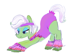 Size: 1039x779 | Tagged: safe, artist:tiffortat, imported from derpibooru, spoiler:my little pony: make your mark, eyeshadow, g5, iwtcird, latex, latex suit, makeup, meme, minty (g5), my little pony: make your mark, my little pony: make your mark chapter 4, unshorn fetlocks