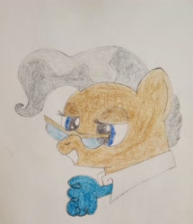 Size: 2845x3310 | Tagged: safe, artist:ceffyl-dŵr, mayor mare, earth pony, pony, solo, traditional art