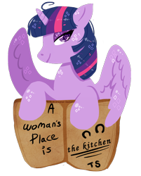 Size: 700x870 | Tagged: safe, artist:coffeelotte, edit, editor:strifesnout, twilight sparkle, alicorn, pony, female, happy, mare, mouthpiece, politics, solo, twilight sparkle (alicorn)