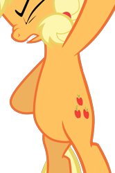 Size: 4933x7408 | Tagged: safe, artist:tardifice, edit, imported from derpibooru, vector edit, applejack, earth pony, pony, buckball season, belly, eyes closed, pictures of bellies, simple background, solo, transparent background, vector