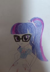 Size: 1415x2046 | Tagged: safe, imported from derpibooru, twilight sparkle, human, equestria girls, equestria girls 10th anniversary, solo, traditional art