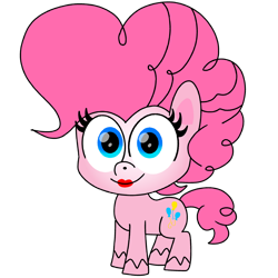 Size: 1280x1280 | Tagged: safe, artist:fanvideogames, imported from derpibooru, pinkie pie, earth pony, pony, my little pony: pony life, female, lipstick, makeup, mare, simple background, solo, transparent background