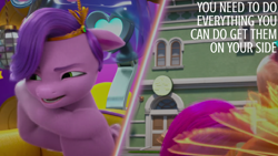 Size: 2000x1125 | Tagged: safe, edit, edited screencap, editor:quoterific, imported from derpibooru, screencap, pipp petals, sunny starscout, ali-conned, g5, my little pony: make your mark, my little pony: make your mark chapter 2