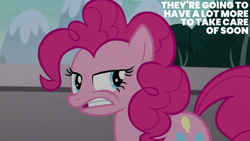 Size: 2000x1125 | Tagged: safe, edit, edited screencap, editor:quoterific, imported from derpibooru, screencap, pinkie pie, the one where pinkie pie knows, solo