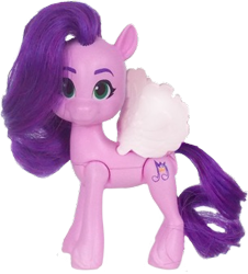 Size: 306x338 | Tagged: safe, imported from derpibooru, pipp petals, pegasus, pony, 2024 franchise overview, brushable, female, g5, mare, official, photo, simple background, solo, toy, transparent background