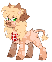 Size: 3114x3660 | Tagged: safe, artist:crazysketch101, imported from derpibooru, oc, oc only, oc:sweet tea, cow, bandana, cowboy hat, hat, simple background, solo, transparent background