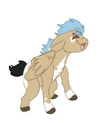 Size: 488x553 | Tagged: safe, alternate version, artist:euspuche, imported from derpibooru, oc, oc only, oc:onyx, pegasus, pony, alternate character, animated, colored hooves, commission, dance till you die dog, dancing, gif, male, meme, pegasus oc, ponified animal photo, simple background, solo, stallion, transparent background, wings, ych result, your character here
