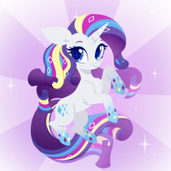 Size: 3000x3000 | Tagged: safe, artist:belka-sempai, imported from derpibooru, rarity, pony, unicorn, cute, rainbow power, solo