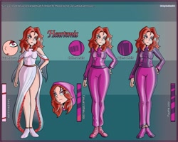 Size: 2500x2000 | Tagged: safe, artist:devillustart, imported from derpibooru, oc, oc:queen heartimis, human, equestria girls, clothes, fireheart76's latex suit design, latex, latex dress, latex socks, latex suit, prisoners of the moon, reference sheet, rubber, rubber socks, rubber suit, socks