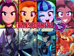 Size: 929x699 | Tagged: safe, artist:robertsonskywa1, artist:the-butch-x, edit, imported from derpibooru, adagio dazzle, aria blaze, sonata dusk, oc, oc:mezma, oc:starbreaker firewalker, robot, siren, fanfic:transformers equestria girls: the friendship reborn, equestria girls, autobot, cybertronian, decepticon, disguise, disguised siren, equestria girls 10th anniversary, fracture, neutral, photo, steeljaw, thunderhoof, transformers, transformers robots in disguise (2015)