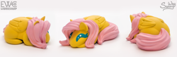 Size: 2000x645 | Tagged: safe, artist:sunny way, imported from derpibooru, fluttershy, pegasus, pony, 3d print, art, artwork, bun, craft, cute, ewc workshop, female, figurine, happy, irl, little buns, painting, photo, sculpture, smiling, solo, statue, wings
