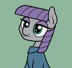 Size: 2048x1939 | Tagged: safe, artist:ewoudcponies, imported from derpibooru, maud pie, earth pony, female, green background, simple background, solo