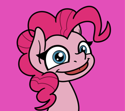 Size: 2048x1828 | Tagged: safe, artist:ewoudcponies, imported from derpibooru, pinkie pie, earth pony, pink background, simple background, solo, tongue out