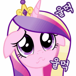 Size: 600x600 | Tagged: dead source, safe, artist:designjh, imported from derpibooru, princess cadance, alicorn, pony, animated, cute, cutedance, daaaaaaaaaaaw, eye shimmer, eyelashes, female, floppy ears, gif, mare, pouting, puppy dog eyes, sad, sadorable, solo, translation request, weapons-grade cute