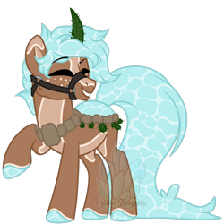 Size: 1000x1000 | Tagged: safe, artist:crystal-tranquility, imported from derpibooru, oc, oc:stile, original species, pond pony, male, simple background, solo, transparent background