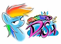 Size: 4096x2949 | Tagged: safe, artist:notfocks, imported from derpibooru, rainbow dash, pegasus, pony, female, simple background, solo, white background