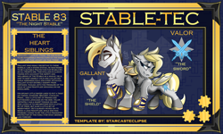 Size: 2500x1500 | Tagged: safe, artist:starcasteclipse, imported from derpibooru, oc, oc only, oc:gallantheart, oc:valorheart, bat pony, fallout equestria, bat pony oc, bat wings, female, male, siblings, wings